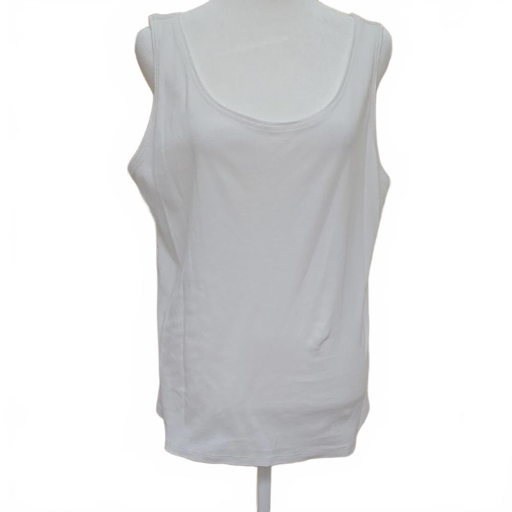 Westbound 100% Cotton Women's Tank Top - Size XL - Versatile White